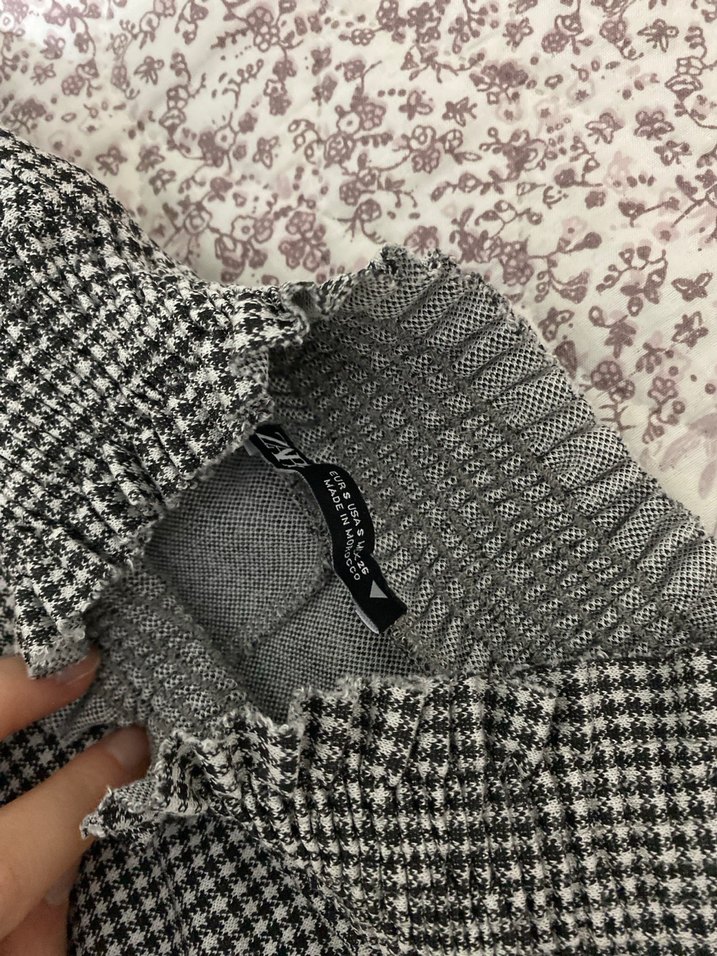 Gri Kareli Bohem Midi Elbise - Görsel 2