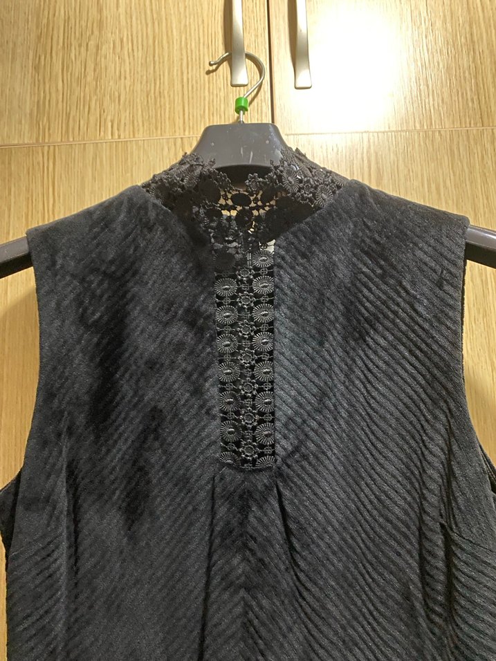 Twist Kadife Güpürlü Elbise - Görsel 2