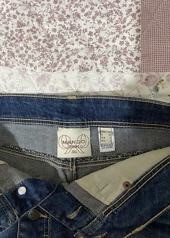 Düğmeli Koyu Mavi Denim Mini Etek - Görsel 3