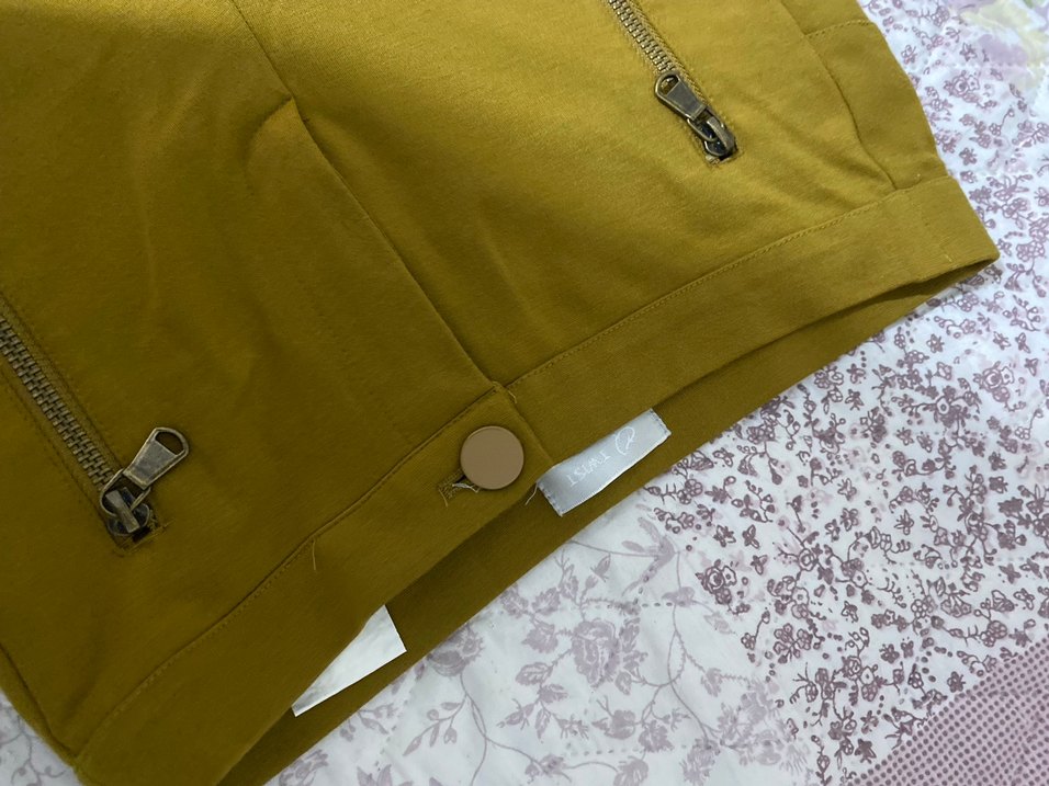 Dikişsiz Kahverengi Dar Kesim Kadın Kumaş Pantolon - Görsel 2