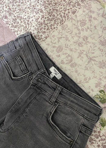 Gri Kadın Denim Pantolon - Görsel 2