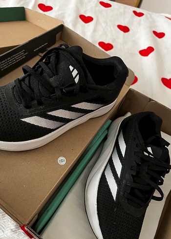 38 Beden Unisex Siyah Beyaz Bağcıklı Spor Ayakkabı