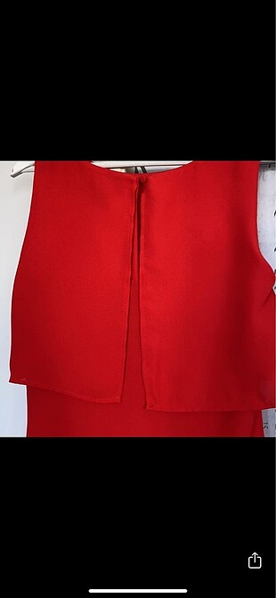 36 Beden kırmızı Renk H&M şık elbise