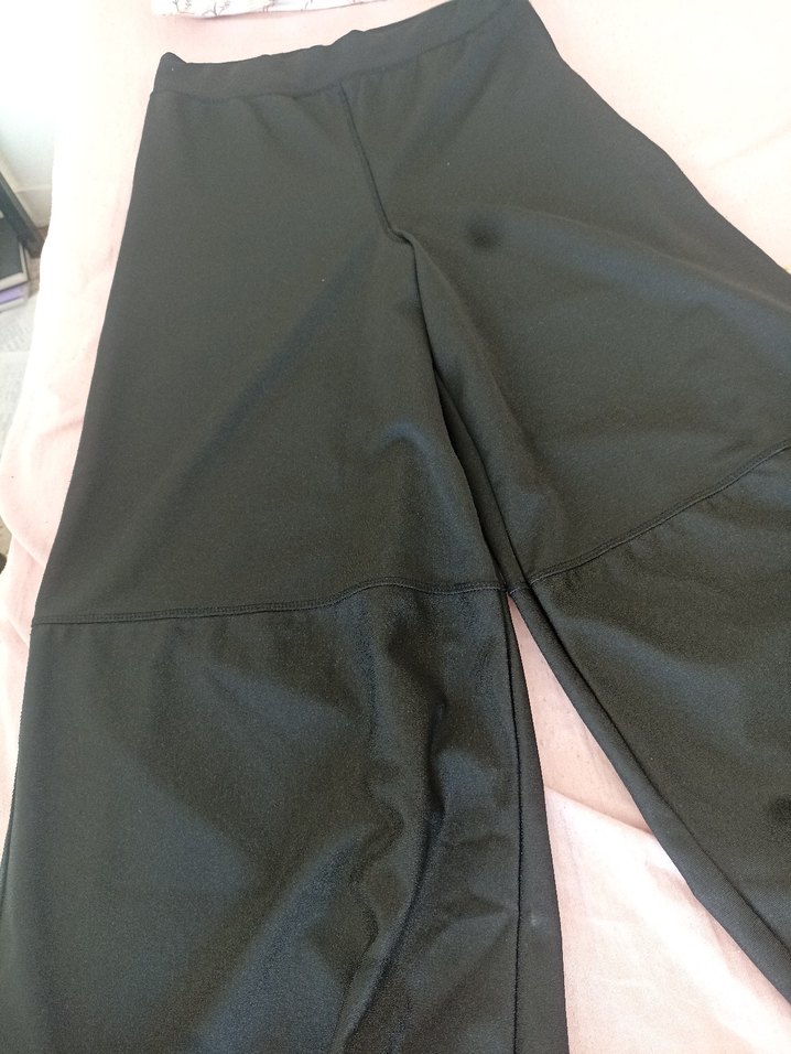 Siyah Kadın Midi Kumaş Pantolon - Görsel 2