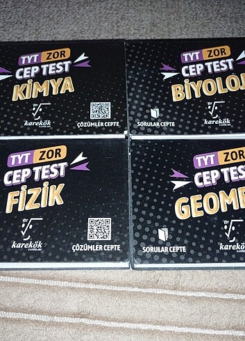 Karekök yayınları Tyt cep test kitabı set