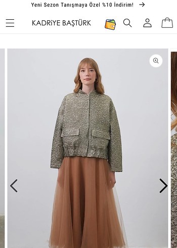 Zara Kadriye Baştürk tafta jakar ceket