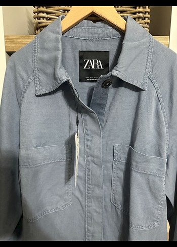 m Beden Açık Mavi Denim Oversize Kadın Ceket