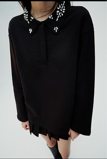 Zara Zara Taşlı sweatshirt
