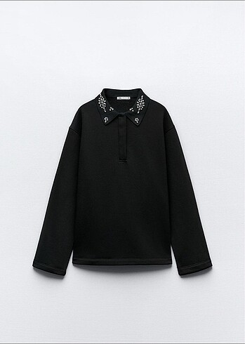 m Beden Zara Taşlı sweatshirt