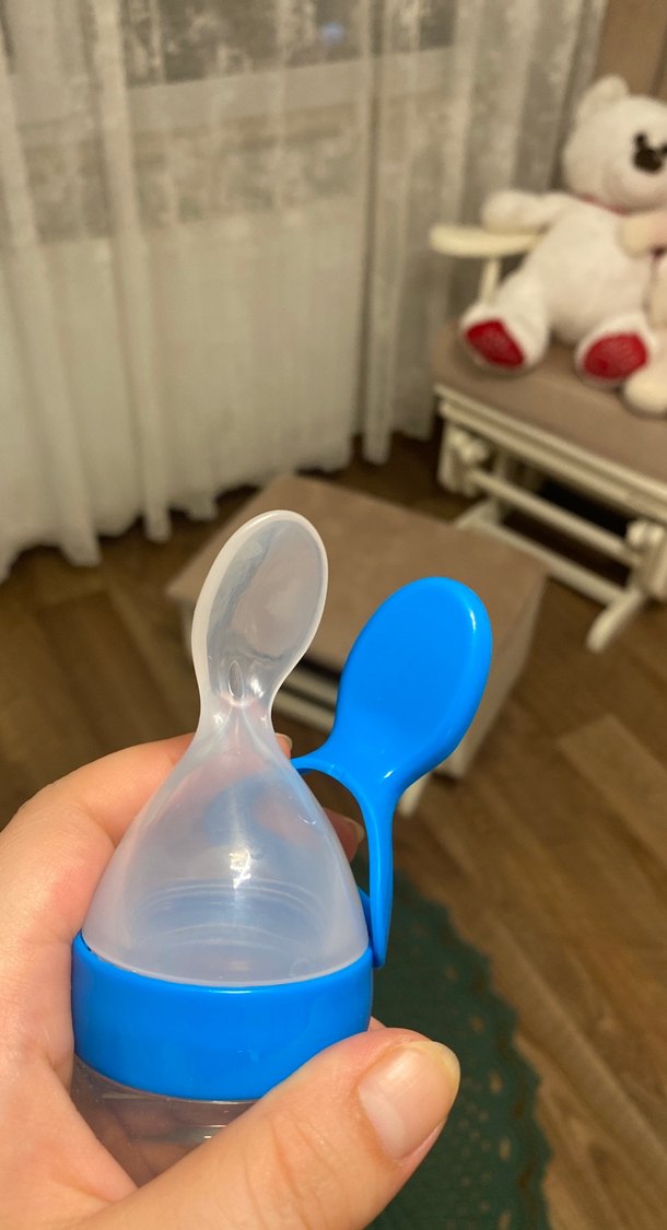 Mavi Bebek Besleme Şişesi - Görsel 3