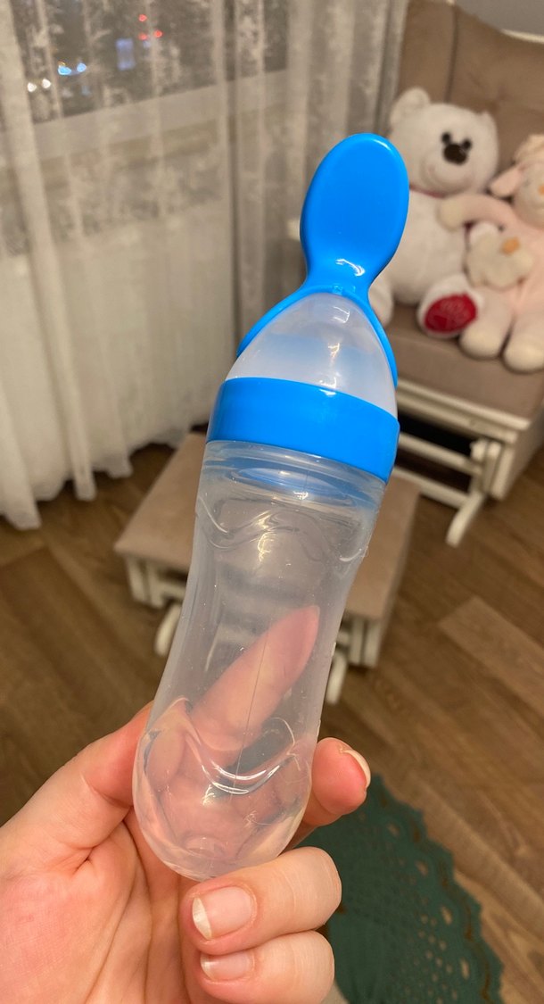 Mavi Bebek Besleme Şişesi - Görsel 2