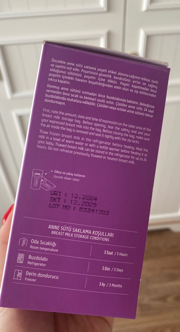 MOCHI Anne Sütü Saklama Poşeti 50'li - Görsel 2