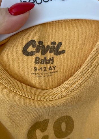 Sarı Uzun Kollu Bebek Tulum - Görsel 2