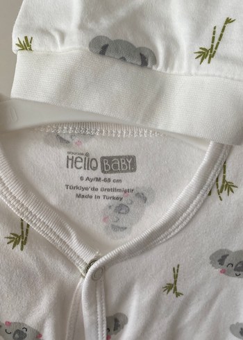 Uzun Kollu Düğmeli Bebek Tulum - Görsel 2