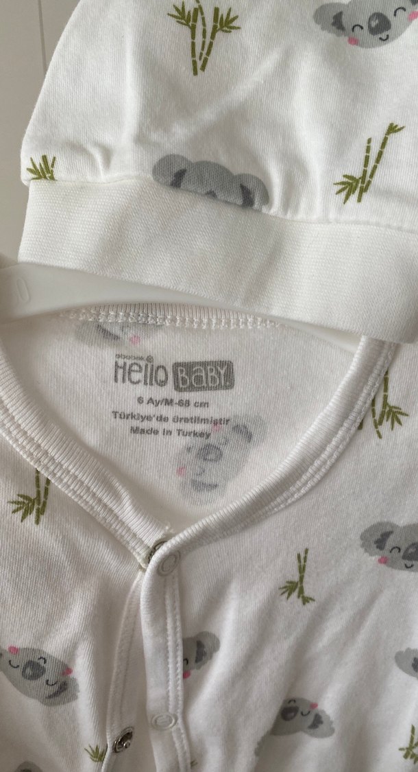 Uzun Kollu Düğmeli Bebek Tulum - Görsel 2