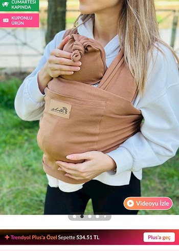 Bej Bebek Kanguru - Görsel 2