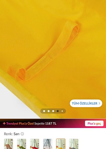 Sarı Bebek Hamak Sepet - Görsel 2