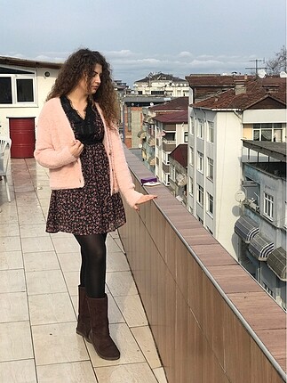 Desenli elbise