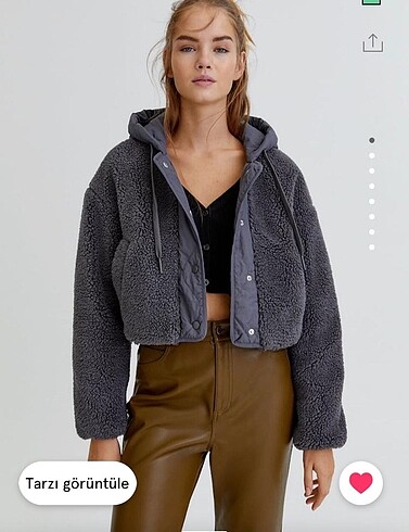 Pull&bear peluş mont