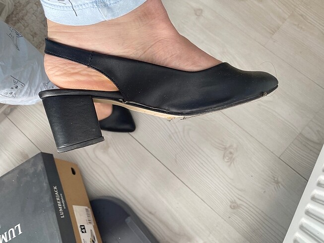 Siyah topuklu ayakkabı - Görsel 5