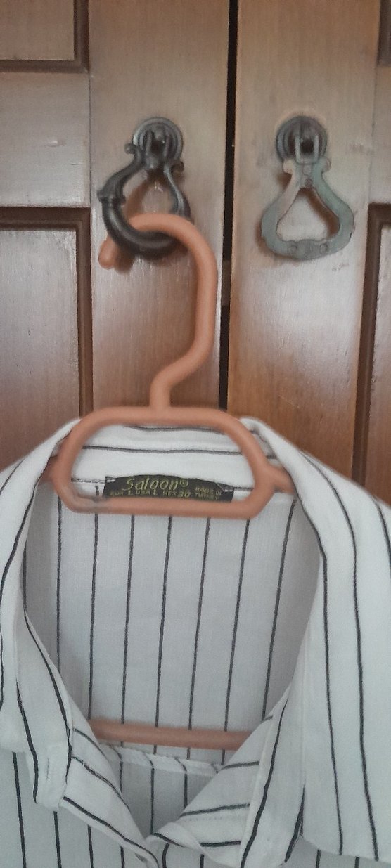 Bohem Nakışlı Uzun Kollu siya Beyaz Gömlek - Görsel 4