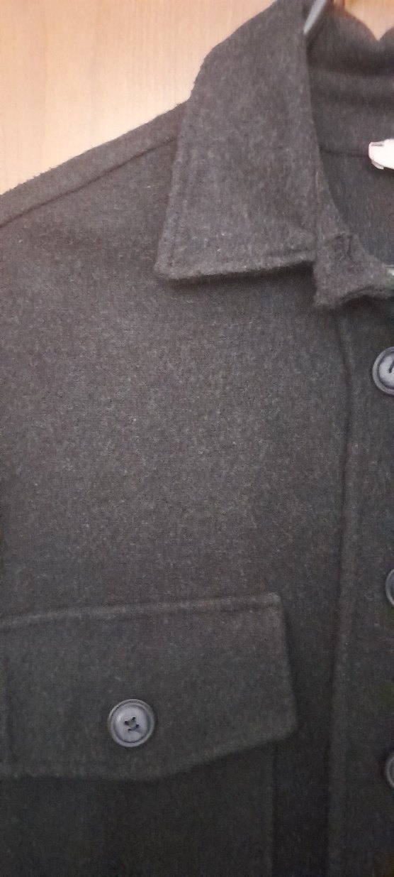 Kadın Düğmeli Gri Midi gömlek - Görsel 2