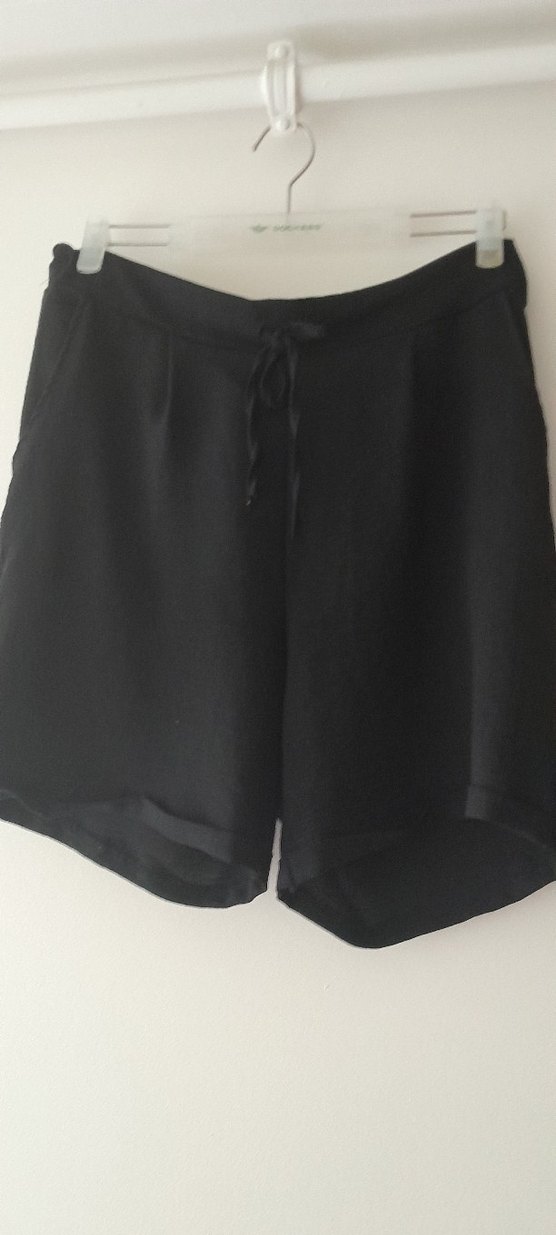 Siyah Mini Kadın Şort - Görsel 2