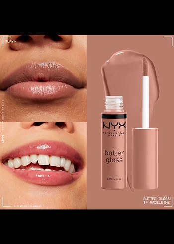 NYX Butter Gloss Nude Parlatıcı - Görsel 3