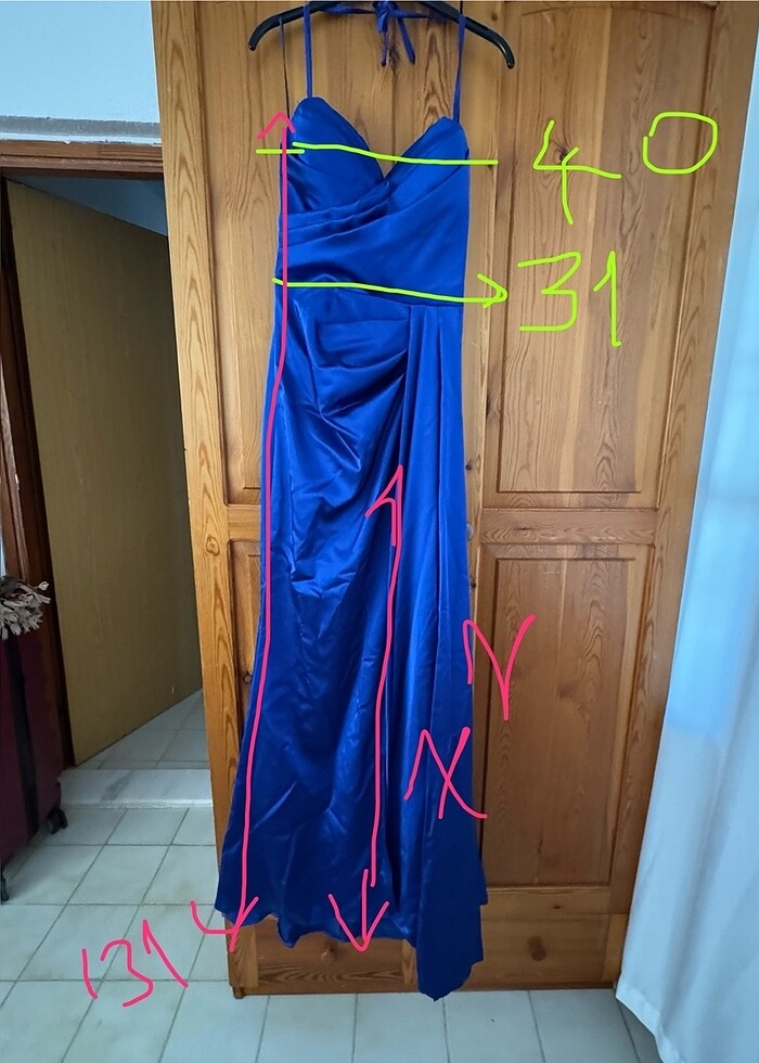 Saks mavisi abiye - Görsel 2