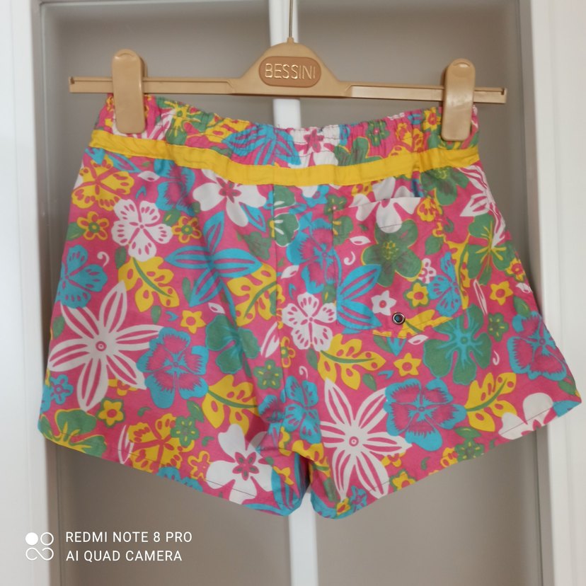 Renkli Çiçekli Mini Şort - Görsel 4