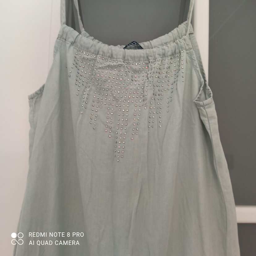 Gri Keten Salaş Midi Tulum - Görsel 2