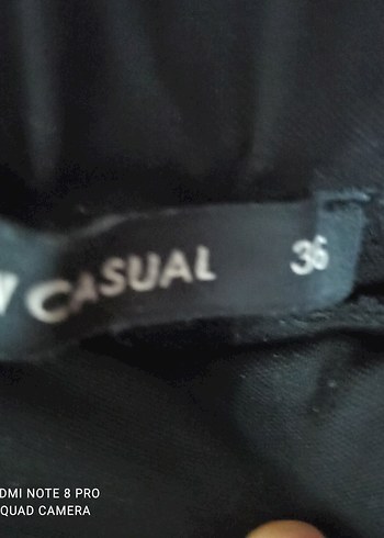 Düğmeli Siyah Çizgili Kadın Kumaş Pantolon - Görsel 6