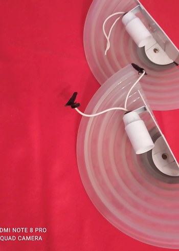 şeffaf buzlu Cam duvar apligi ikili. - Görsel 6