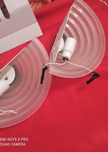 şeffaf buzlu Cam duvar apligi ikili. - Görsel 4