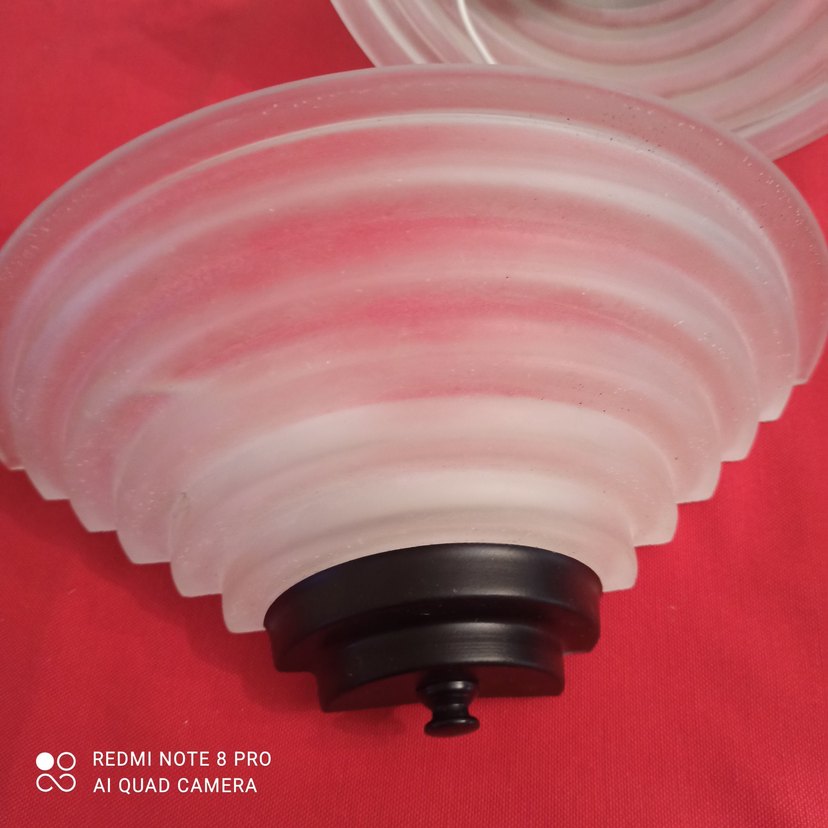 şeffaf buzlu Cam duvar apligi ikili. - Görsel 2