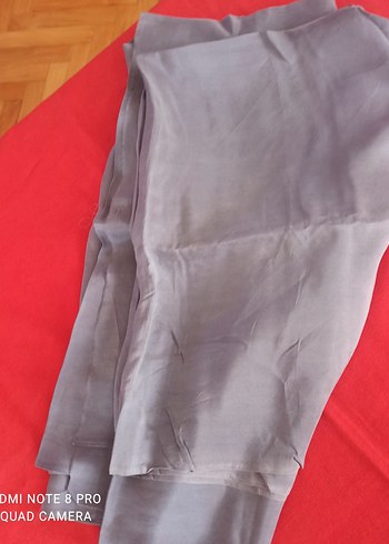 Gri ipek kumaş - Görsel 3
