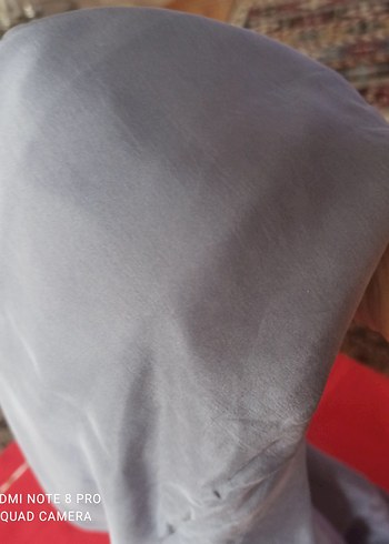 Gri ipek kumaş - Görsel 6