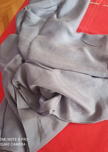 Gri ipek kumaş - Görsel 2