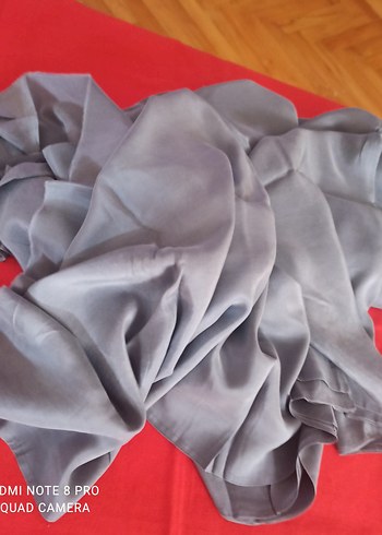 Gri ipek kumaş - Görsel 4