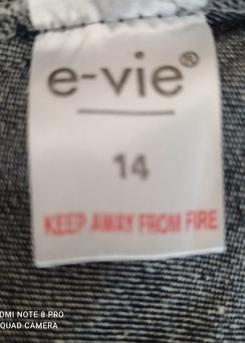 Nakışlı Lacivert Biker Kot Ceket - Görsel 10