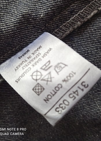 Nakışlı Lacivert Biker Kot Ceket - Görsel 9