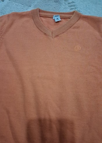 Bej V Yaka Erkek Triko Kazak - Görsel 3