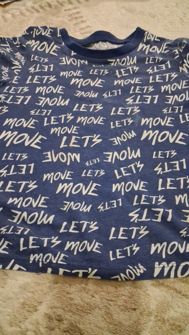 Erkek Çocuk Mavi Baskılı Uzun Kollu Tişört - Görsel 2