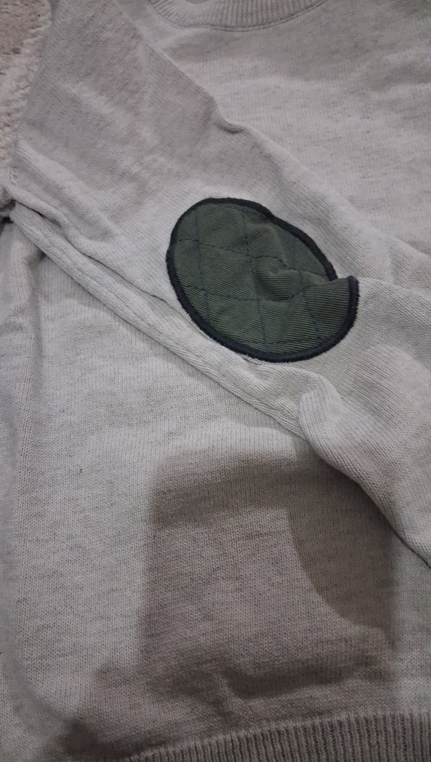 Gri Kadın Triko Uzun Kollu Kazak - Görsel 2