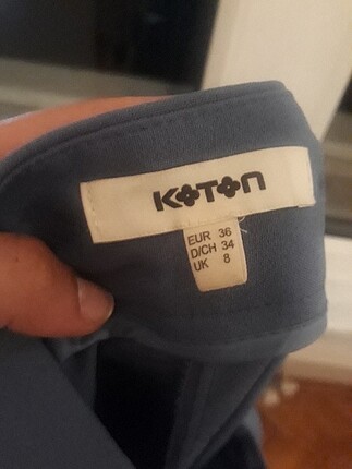 Koton Bebe mavisi yuksek bel pantolon