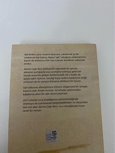  Adınla Çağır Beni kitap