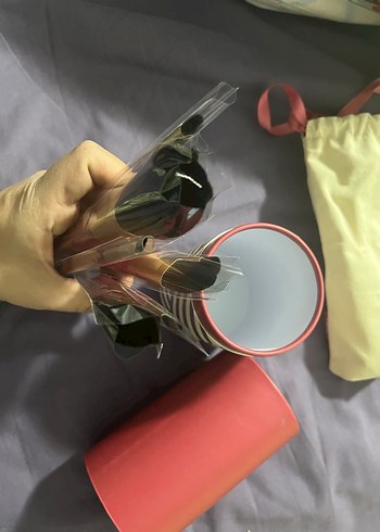 Sephora Pastel Pembe Makyaj Fırça Seti - Görsel 7