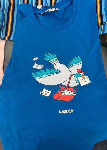 Renkli Baskılı Hamile Tişörtü, Kısa Kollu - Görsel 2