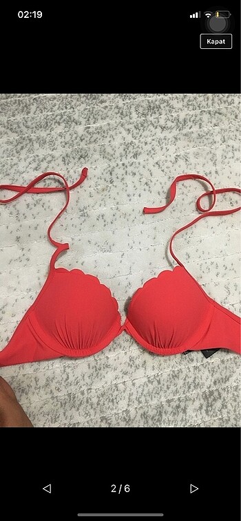 H&M h&m kırmızı bikini üstü