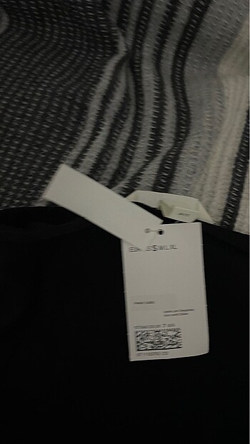 s Beden siyah Renk straplez pamuklu midi h&m elbise
